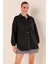 0674 Cepli Oversize Gömlek - Siyah 4