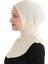 Kadın Boyunluklu Hijab Tesettür Pratik Spor Bone - Bej 3