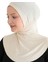 Kadın Boyunluklu Hijab Tesettür Pratik Spor Bone - Bej 4