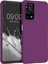 Oppo A55 4g Kılıf Zore Premier Silikon Kapak-Mürdüm 1