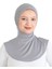 Kadın Boyunluklu Hijab Tesettür Pratik Spor Bone - Gri 1