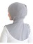 Kadın Boyunluklu Hijab Tesettür Pratik Spor Bone - Gri 5