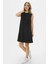 Kolsuz Basic Penye Mini Elbise 2028 - Penye Tunik 4