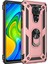 Xiaomi Redmi Note 9 Kılıf Sofya Yüzüklü Silikon Kapak - Rose Drstr 1