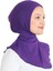 Kadın Boyunluklu Hijab Tesettür Pratik Spor Bone - Mor 3