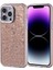iPhone Uyumlu 15 Kılıf Taşlı Tasarımlı Zore Kapi Kapak-Gold 1