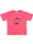 Unisex Kısa Kollu Oversize Baskılı Pembe T-Shirt 1