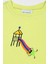 Unisex Kısa Kollu Oversize Nakışlı Lime T-Shirt 2