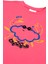 Unisex Kısa Kollu Oversize Baskılı Pembe T-Shirt 2
