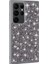 Galaxy S24 Ultra Kılıf Parlak Taşlı Tasarım Mkst Pırlanta Kapak-Gri 1