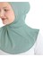 Kadın Boyunluklu Hijab Tesettür Pratik Spor Bone - Açık Yeşil 3
