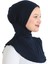 Kadın Boyunluklu Hijab Tesettür Pratik Spor Bone - Lacivert 3