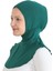 Kadın Boyunluklu Hijab Tesettür Pratik Spor Bone - Zümrüt Yeşili 3