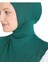 Kadın Boyunluklu Hijab Tesettür Pratik Spor Bone - Zümrüt Yeşili 4