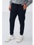 Lacivert Fermuar Cepli Standart Kalıp Jogger Erkek Eşofman Alt - 84651 1