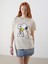 Yeni Sezon Bisiklet Yaka Snoopy Baskili Kadin Tisort - S5O066Z8 1