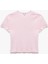 Yeni Sezon Crop Bisiklet Yaka Kısa Kollu Slim Fit Basic Kadın Tişört 3