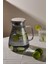 Borosilikat Cam Metal Kapaklı Lüks Sürahi 1900 ml Füme 1