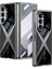 Galaxy Uyumlu Z Fold 6 Kılıf Ultra Ince Kamera Korumalı Pc + Deri Arka Yüzey Zore X-Pro Kapak-Siyah 1