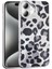 iPhone Uyumlu 16 Kılıf Desenli Zore Mep Kapak-Gri Leopar 1