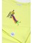 Unisex Kısa Kollu Oversize Nakışlı Lime T-Shirt 1