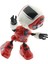 Dekoratif Sesli Işıklı Mini Sevimli Kırmızı Robot 4