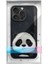 iPhone 15 Pro Uyumlu 3D Göz Panda Detaylı Gerçek Nakış İşlemeli Kabartmalı Big Eyes Kılıf 8