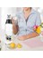 Sevimli Panda Tasarımlı Cam Suluk Sızdırmaz 1000 ml (336336) 5