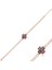 925 Ayar Gümüş Rose Mistik Topaz Yonca Bileklik (T4274) (491491) 2