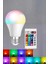 Rgb LED Lamba LED Işık Ampul Renk Değiştirebilen 100 Watt 4