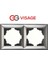 Visage Ambiance Füme 2 Li Çerçeve - Priz ve Anahtar Için Uyumlu Çerçeve 1