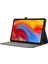 Lenovo Tab M11 Plus Deri Kılıf Kart Tutucu Kumaş Doku Tablet Standı Kapağı-Gri (Yurt Dışından) 4