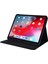 Kumaş Dokulu Kart Yuvaları Standı Deri Kılıf iPad Pro 12.9 (2022)/(2021)/(2020)/(2018)-SIYAH (Yurt Dışından) 2