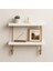 Jüt Ipli 2 Katlı Duvar Rafı – Beyaz Mdf Dekoratif Raf-30*13 cm 1