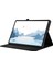 Lenovo Tab P12 Kılıf Kumaş Doku Deri Tablet Kılıfı Kart Tutucu Ile-Siyah (Yurt Dışından) 3