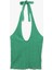 Yeni Sezon Bürümcük Kumaş Slim Fit Sırt Dekolteli Halter Yaka Üst 4