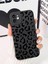 Iphone 11 Uyumlu Kılıf Mat Siyah Leopar Desenli Darbelere Dayanıklı Yumuşak Kamera Korumalı Kapak 1