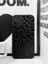 Iphone 11 Uyumlu Kılıf Mat Siyah Leopar Desenli Darbelere Dayanıklı Yumuşak Kamera Korumalı Kapak 3
