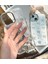 iPhone 15 Uyumlu Fiyonk Desenli Şeffaf Kılıf Simli Darbeye Karşı Dayanıklı Kapak 5