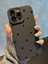 Iphone 14 Pro Max Uyumlu Kılıf Mat Siyah Kalp Desenli Yumuşak Kamera Korumalı Kapak 5
