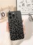 Iphone 15 Pro Max Uyumlu Kılıf Mat Siyah Leopar Desenli Yumuşak Kamera Korumalı Kapak 5