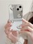 Iphone 13/14 Uyumlu Aynalı Kılıf Gümüş Kalp Tasarımlı Darbelere Karşı Dayanıklı Esnek Kapak 2