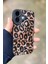 Iphone 16 Uyumlu Kılıf Mat Sarı Leopar Desenli Darbelere Dayanıklı Yumuşak Kamera Korumalı Kapak 4