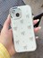 Apple iPhone 15 Plus-14 Plus Uyumlu Fiyonk Desenli Şeffaf Kılıf Simli Darbeye Karşı Dayanıklı Kapak 1