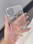 Apple iPhone 15 Plus-14 Plus Uyumlu Fiyonk Desenli Şeffaf Kılıf Simli Darbeye Karşı Dayanıklı Kapak 2