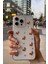 Apple iPhone 16 Pro Max Uyumlu Epoksi Kiraz Desenli Şeffaf Kılıf Simli Darbeye Karşı Dayanıklı Kapak 2