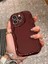 Iphone 14 Pro Uyumlu Kılıf Dalgalı Kenarlı Şık Darbelere Karşı Dayanıklı Yumuşak Silikon Kapak Bordo 4