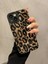 Iphone 15 Uyumlu Kılıf Mat Sarı Leopar Desenli Darbelere Dayanıklı Yumuşak Kamera Korumalı Kapak 3