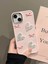 Apple iPhone 13-14 Uyumlu Kılıf Kurdele ve Kalp Figürlü Darbeye Karşı Dayanıklı Sert Silikon Kapak 4