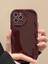 Iphone 16 Pro Uyumlu Kılıf Dalgalı Kenarlı Şık Darbelere Karşı Dayanıklı Yumuşak Silikon Kapak Bordo 2